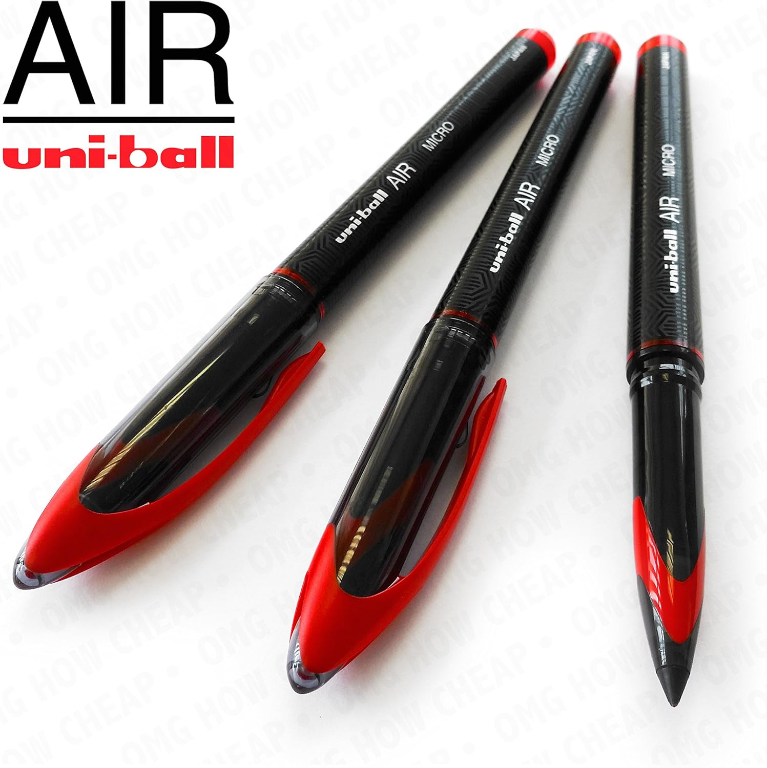 UniBall AIR Micro 0.5mm Fine Rollerball Pack of 3