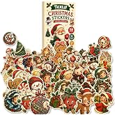Christmas Stickers for Kids & Toddlers - 150 Cute Sticker Pack, 10 Themes | Santa, Snowman & Reindeer Stocking Stuffers for Crafts, Classroom Rewards, Party Favors for Son, Daughter, Boys, Girls