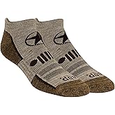 Jeep mens Wool Blend Trail No Show Socks - 2 Pair Pack - Breathable, Cushioned Comfort