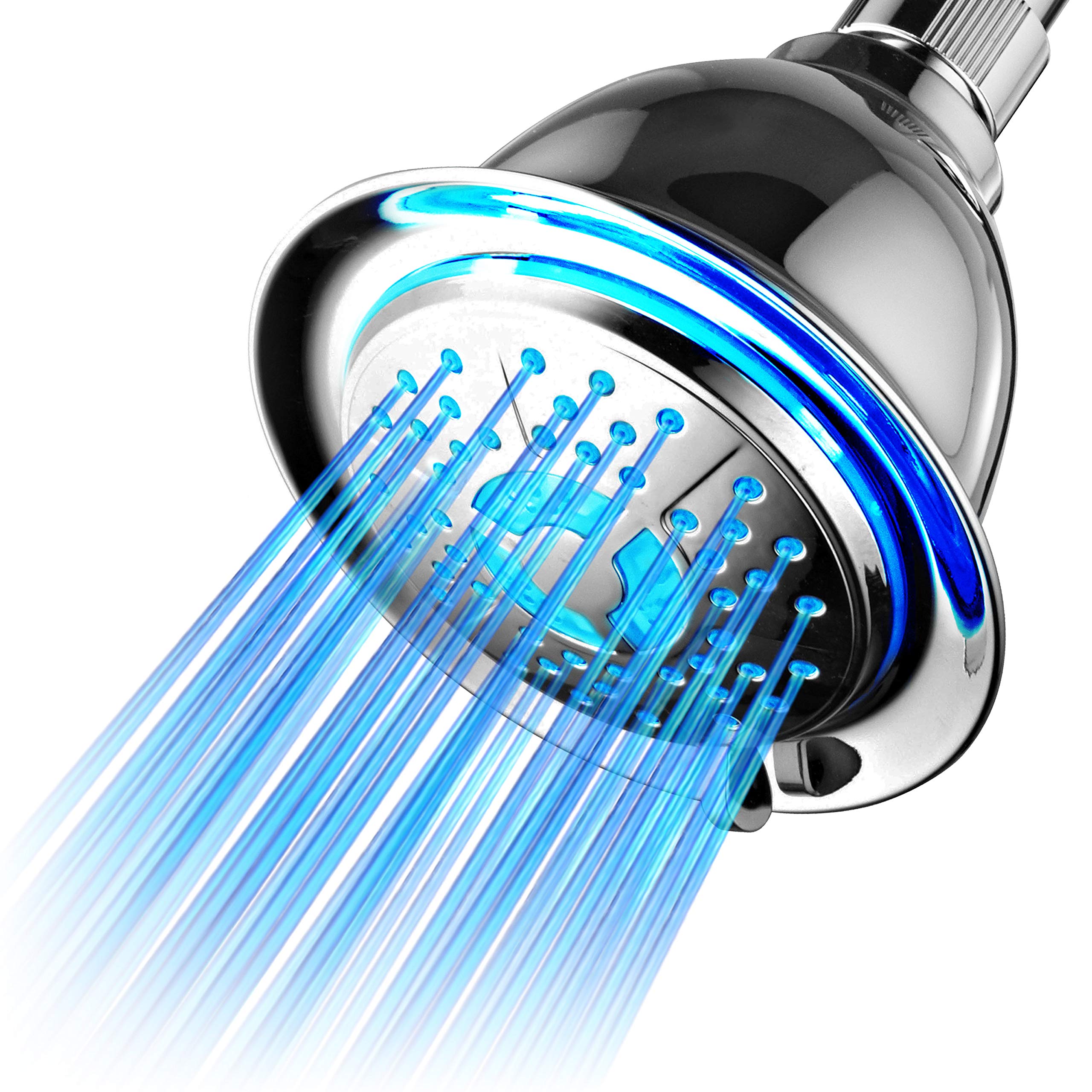 PowerSpa All Chrome 4Setting LED Shower Head with Air Jet 4 Inch, eBay