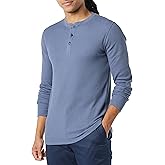 Amazon Essentials Long Sleeve Waffle Henley Shirts for Men, Slim-Fit