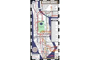 Streetwise Manhattan Bus Subway Map - Laminated Subway & Bus Map of Manhattan, New York
