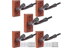 SOUND HARBOR Violin Wall Mount Violin Hanger Stand (Square Base Violin Hanger 5 Pack)