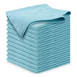 USANOOKS Microfiber Cleaning Cloth - Turq - 12Pcs