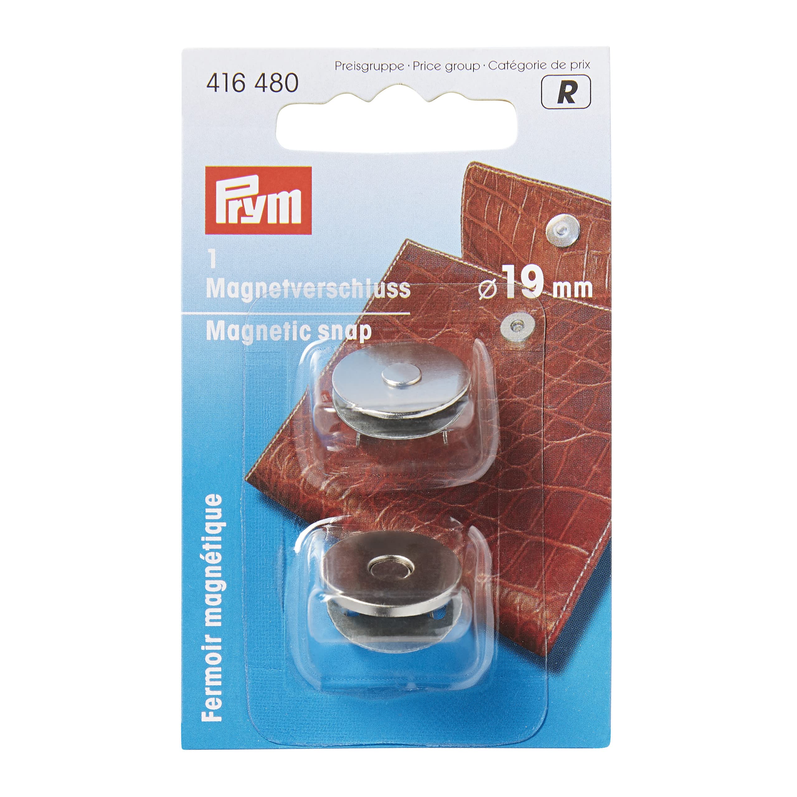 Prym - Magnetic Silver (19mm) Snap - 1 Unit