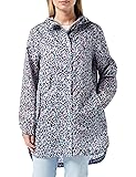 Joules Women's Rain Jacket, Silver Lynx Leopard