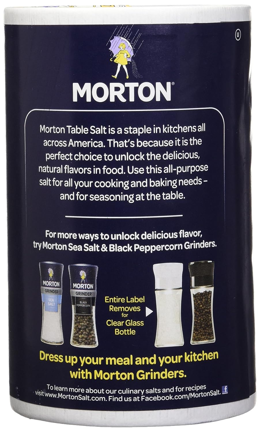 Morton Iodized Salt, 26 oz, Pack of 2 : Grocery & Gourmet Food