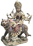 Eastern Enlightenment Durga On Tiger Statue Decorative Resin Piece