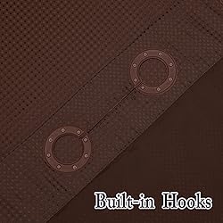 Gibelle Long Shower Curtain 72x80, Waffle Weave