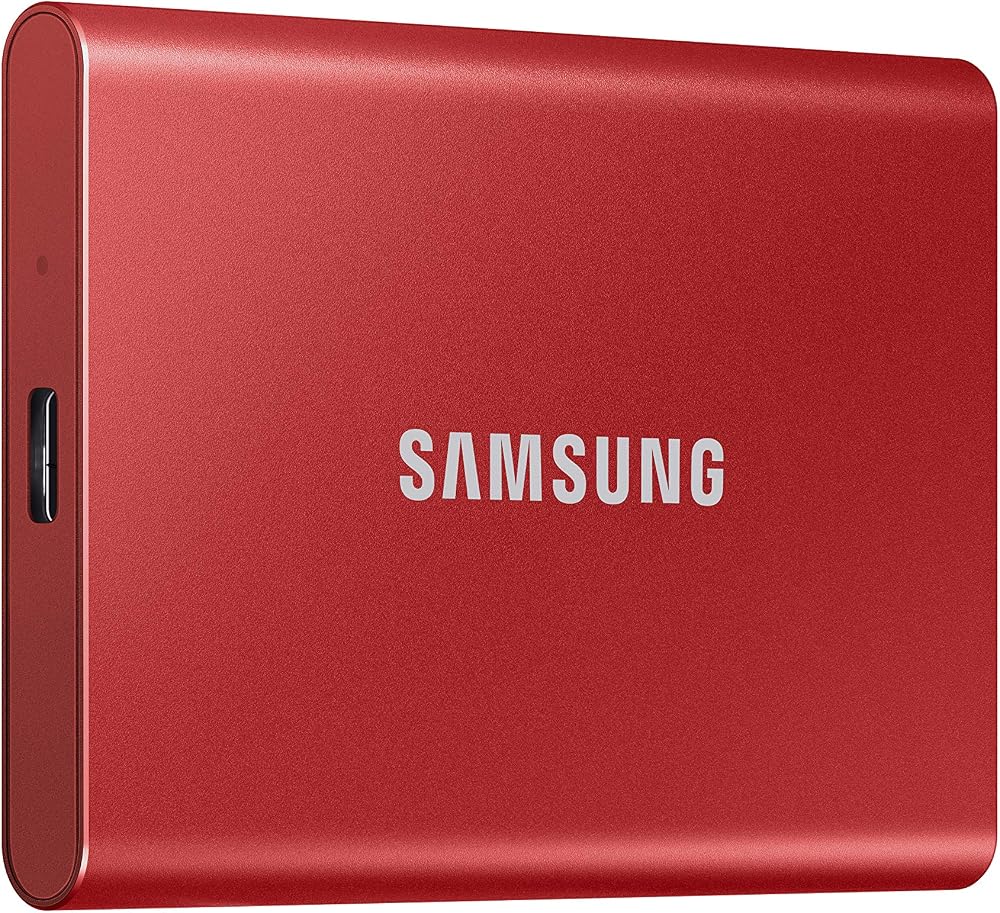 Samsung T7 Portable SSD 500GB USB 3.2 Gen2 Red MU-PC500R/WW