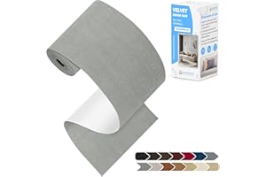 KING MOUNTAIN Couch Fabric Repair Patch, Fabric Patches for Furniture, 4" x 63" Waterproof Velvet Repair Tape for Sofas, Car Seats, Furniture, Upholstery Fabrics and Velvet Goods. （Grey2.0）