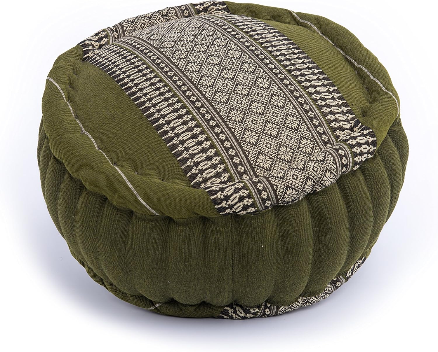 Handelsturm Zafu Meditationskissen mit Füllung aus Kapok 35 x 20 buntes Kissen für