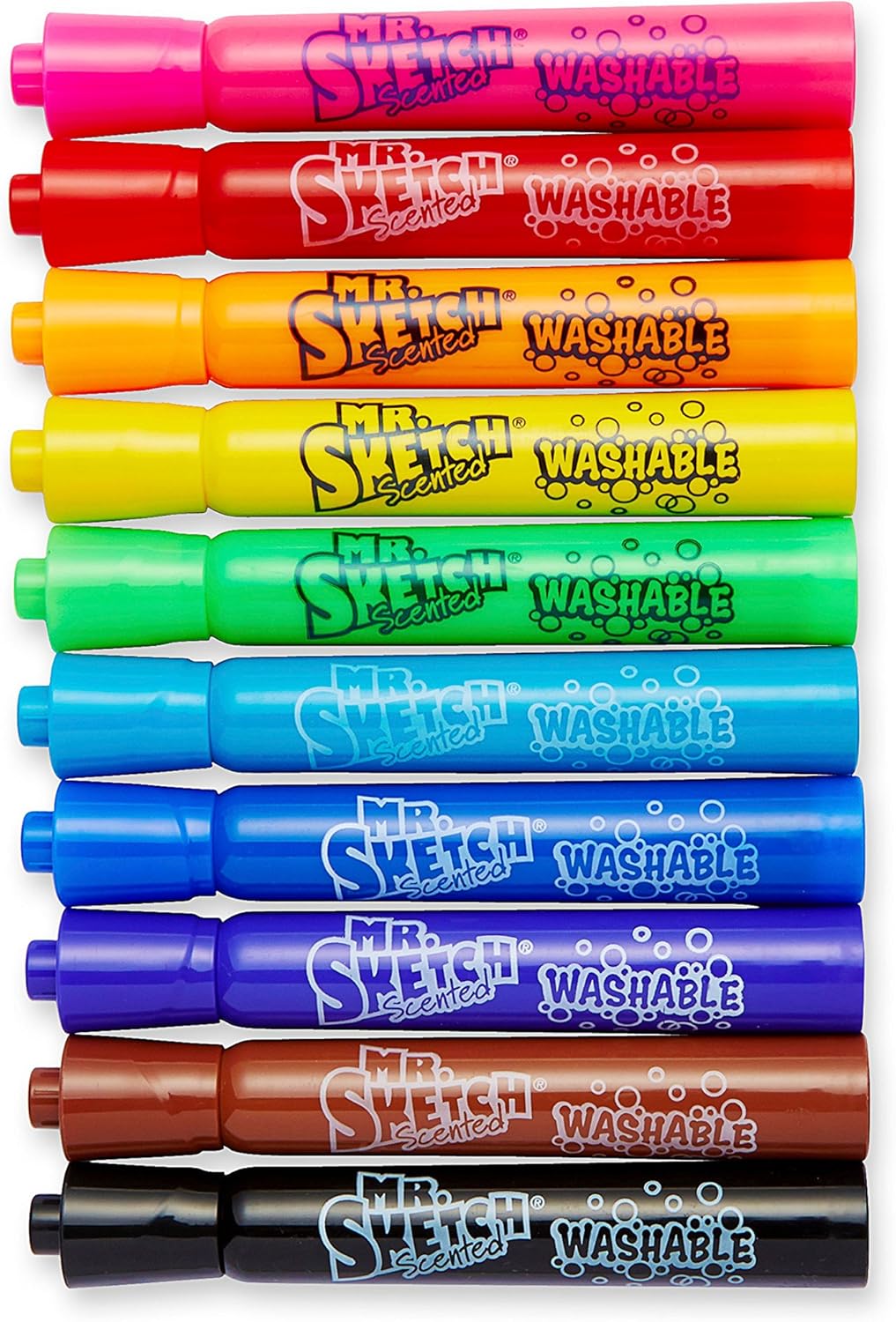 Mrsketch 1924010 Scented Washable Markers Chisel Tip Assorted Colors 10 Count