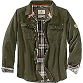 Legendary Whitetails Men's Flannel Lined Shirt Jacket Waxed Cotton Water Resistant