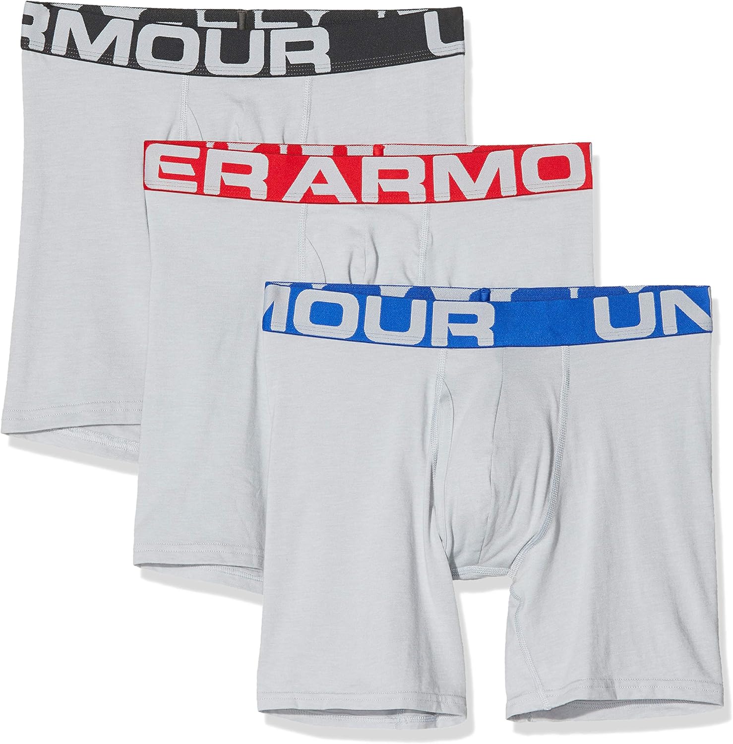 Under Armour Men's Charged Cotton 6-inch Boxerjock 3-Pack: Clothing