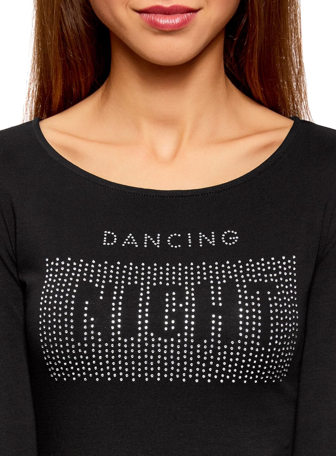 лонгслив стразы