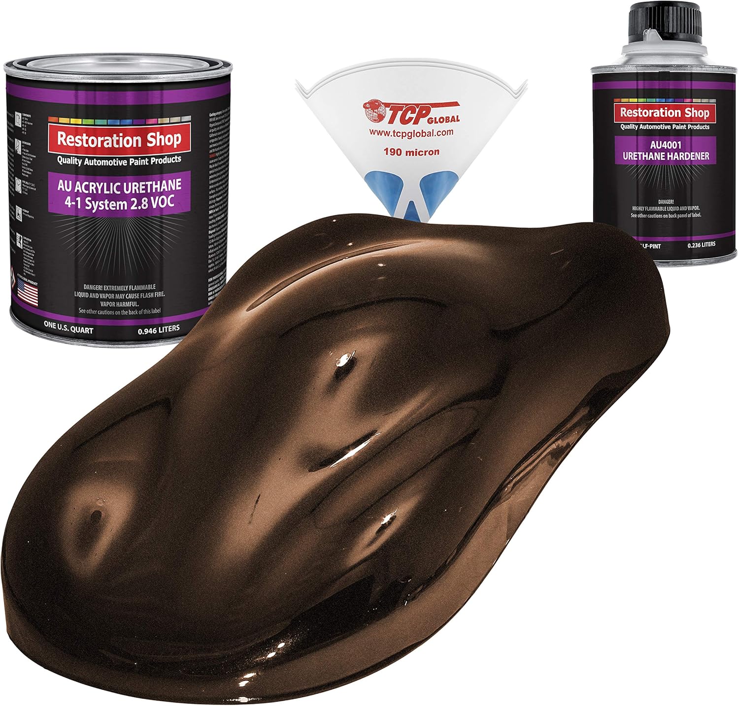 Restoration Shop Mahogany Brown Metallic Acrylic Urethane