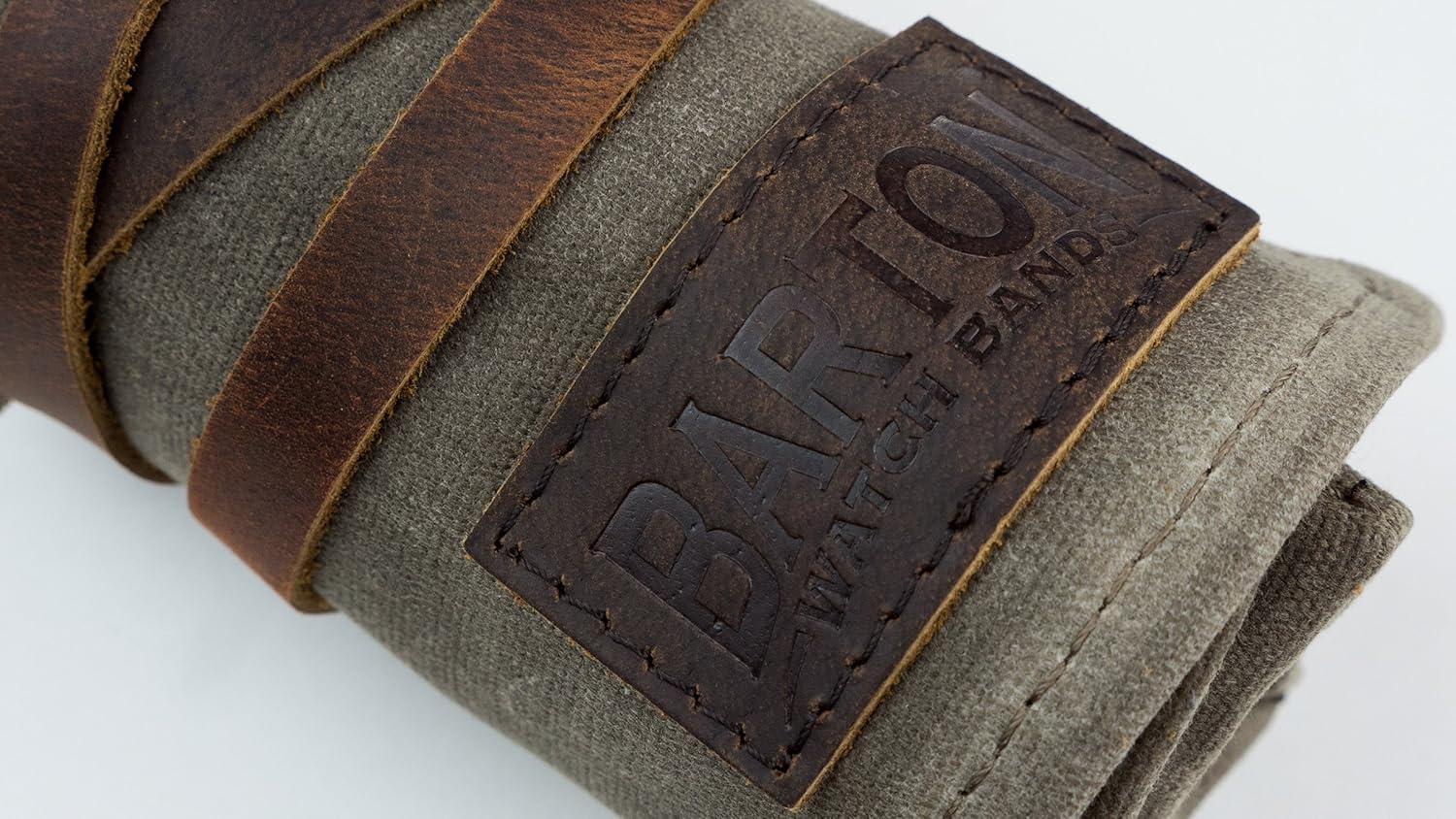 Barton Watch Roll - Waxed Canvas Watch Travel Case & Watch Band Storage: Watches