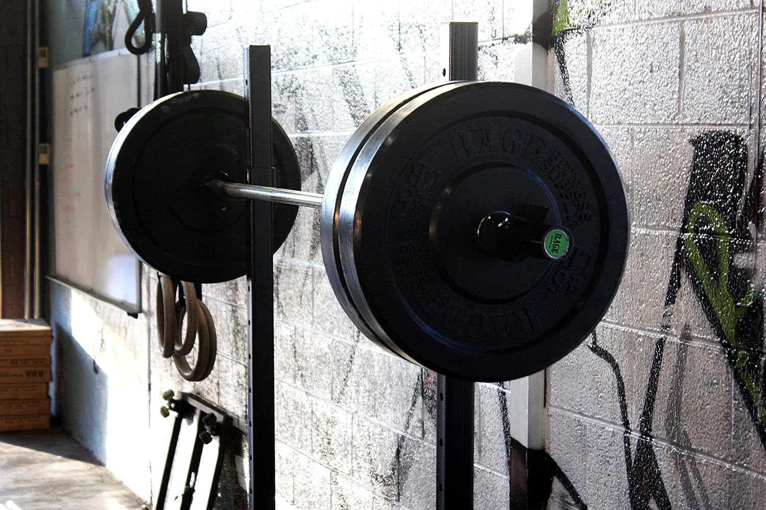 RAGE Fitness Olympic Training Barbell, 15 lb, For Weightlifting and Power Lifting : Sports & Outdoors