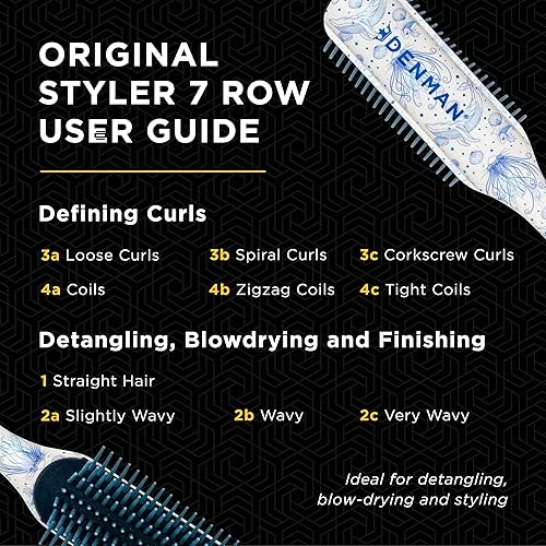 Row Best Denman Brush For 3b Hair For Curly Hair Denman Brush For