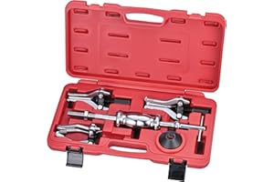 Kauplus 3 Jaw Gear/Bearing Slide Hammer Puller Set, Internal & External Puller
