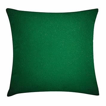 Amazon Com Lunarable Hunter Green Throw Pillow Cushion Cover