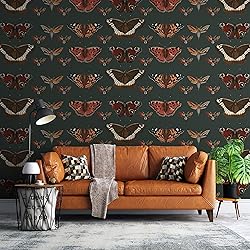 Muravie Vintage Butterflies Art Deco Wallpaper
