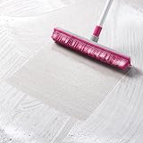 Kleeneze Rubber Cleaning Broom with 1.2m Telescopic Handle Pink Grey view 3