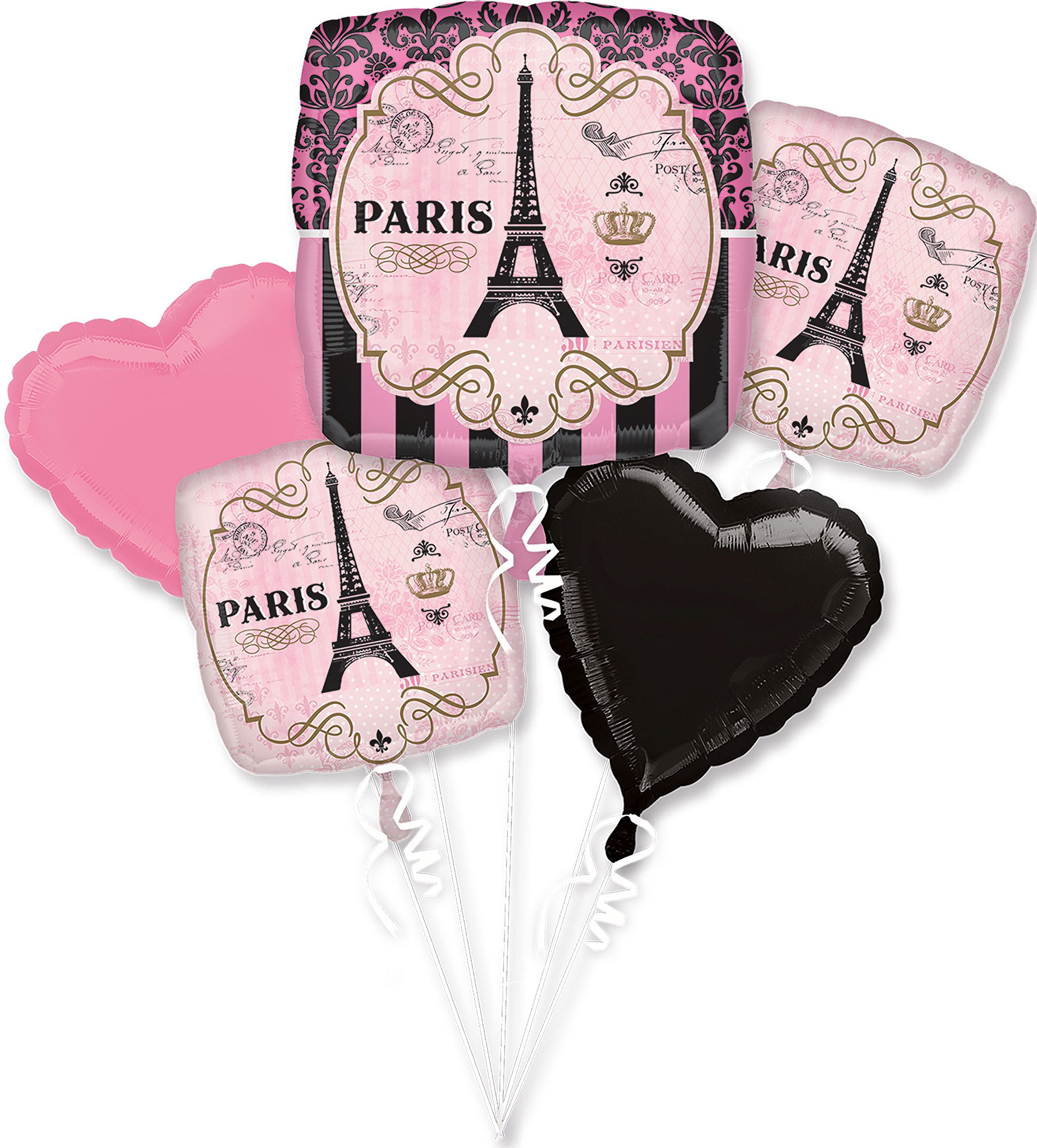 Harry Potter Foil Balloon Bouquet Set - 5 Piece Mylar Balloons For Party Decor