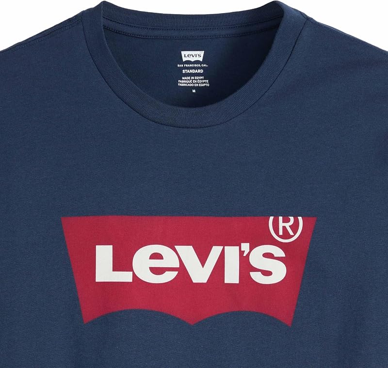 Graphic Set-in Neck T-Shirt, Dress Blues, M Hombre