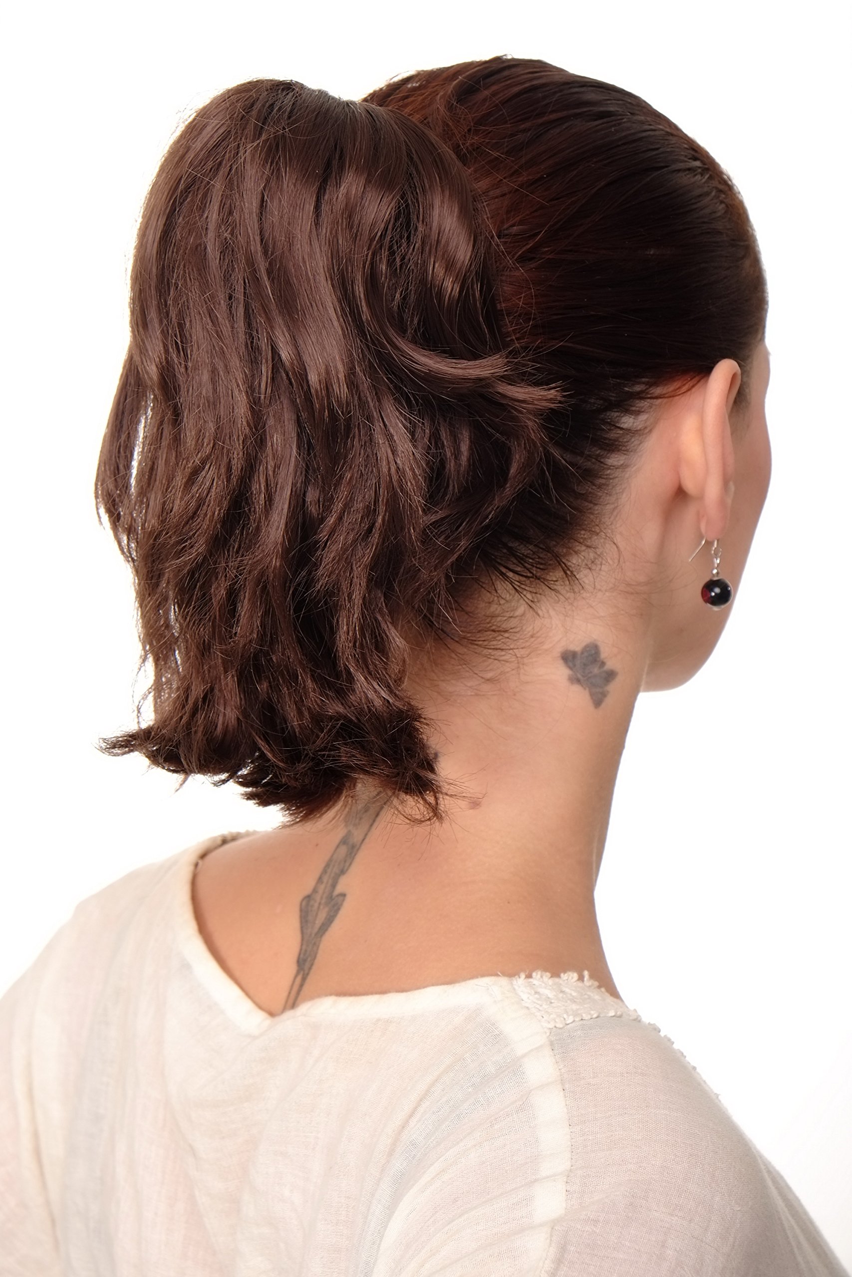 WIG ME UP - T6545-6 Ponytail Hairpiece extension short wild look brown 10inch
