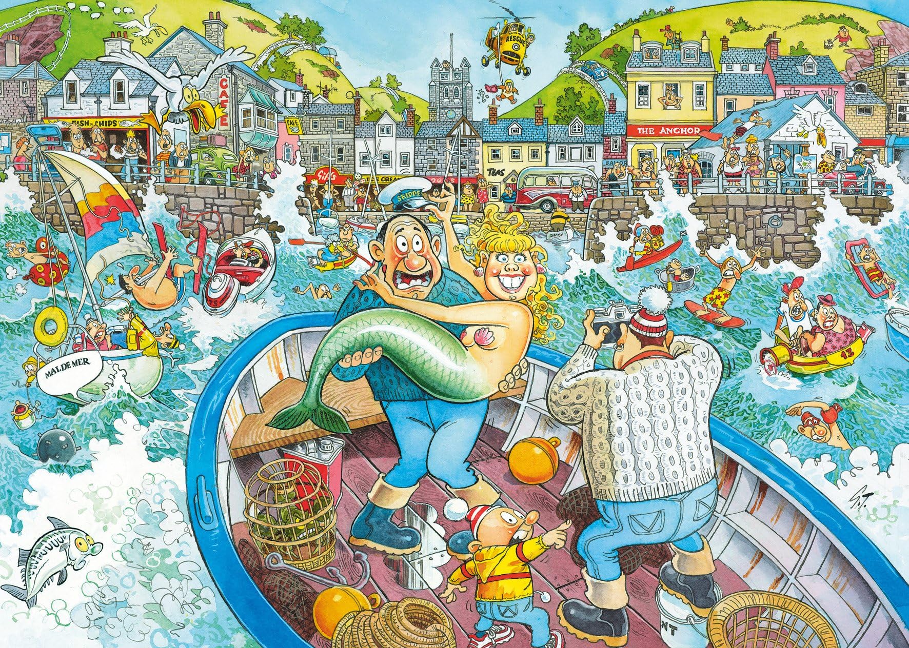 Wasgij Original 16 - Catch of the Day 1000 Piece Jigsaw Puzzle