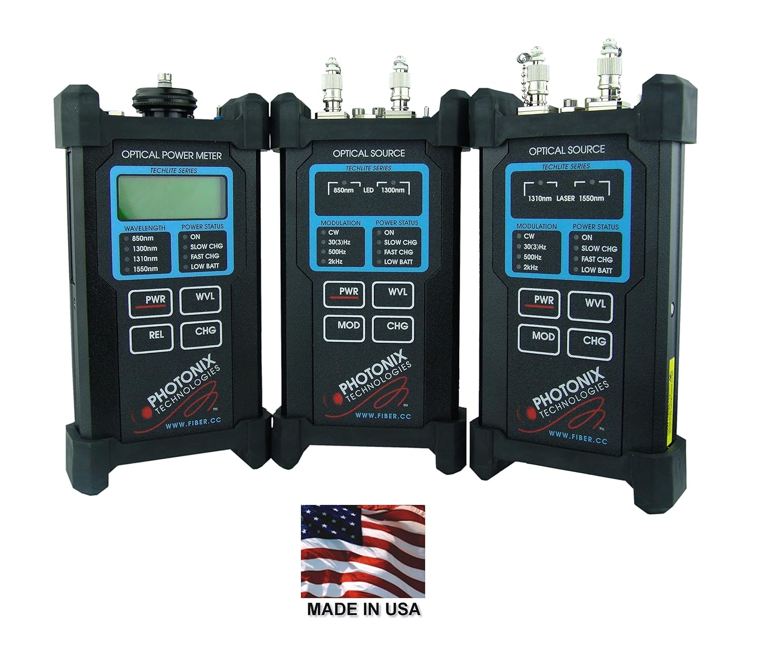 Fiber Optic Test Set, Mil/Industrial, Singlemode/Multimode, Techlite PX