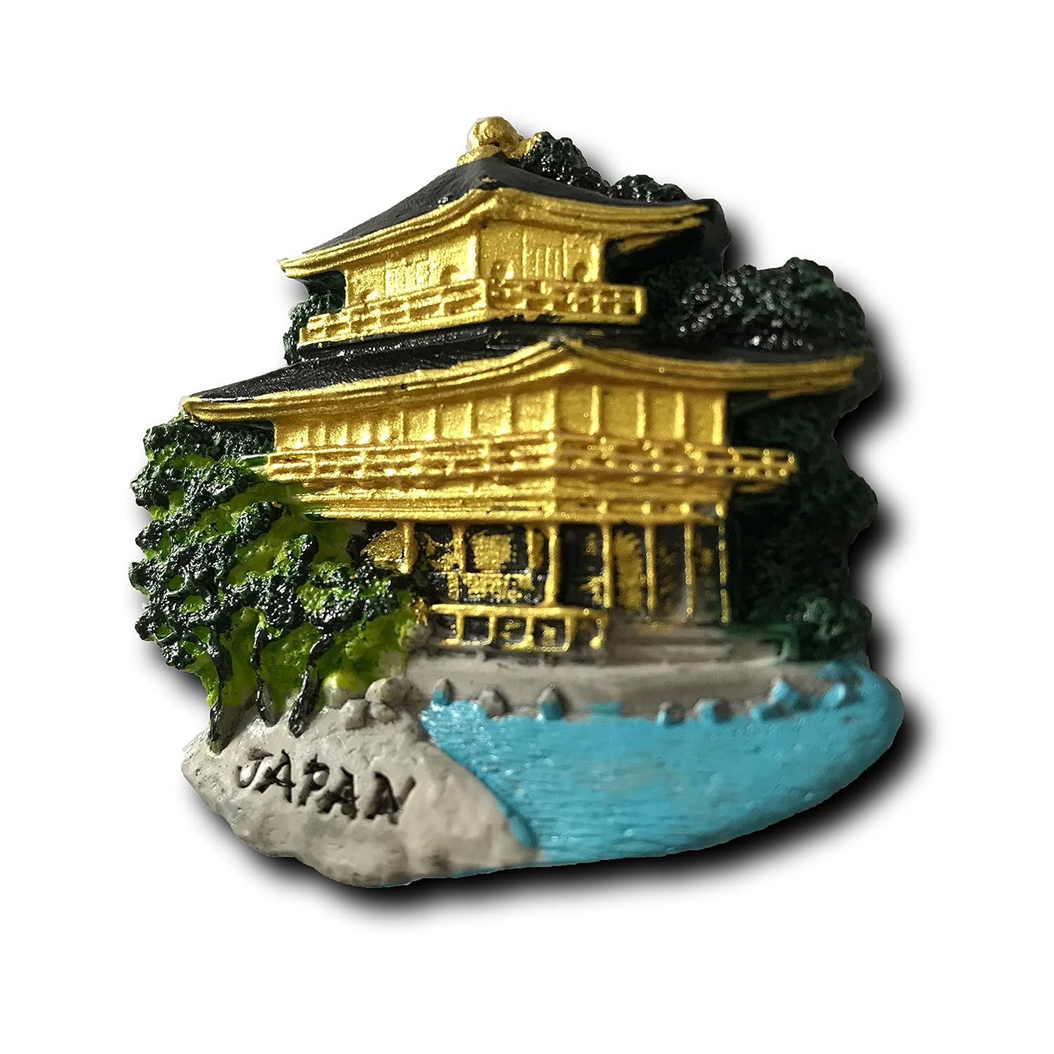 MUYU Magnet Imán para Nevera en 3D, Diseño de Pabellón Dorado de ...