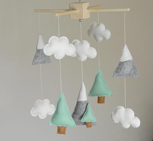 grey mobile for cot