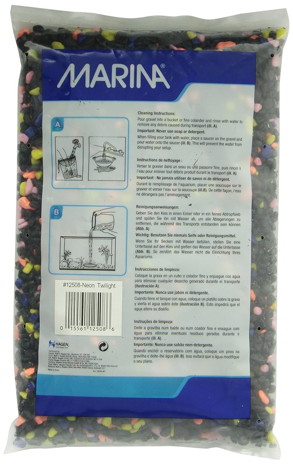 Marina Decorative Aquarium Gravel Rainbow 450 G Aquariums Accessories Pet Supplies Powderhousebend Com