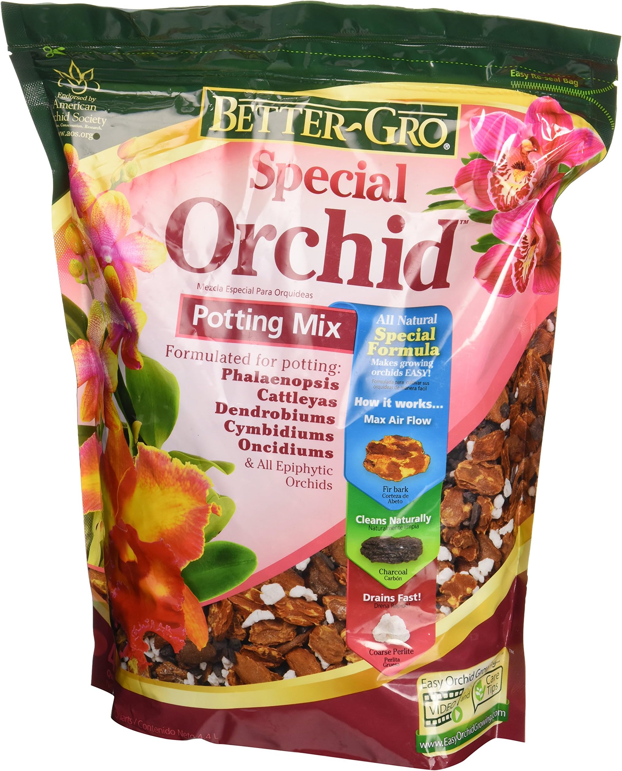 Sun Bulb 50000 Better GRO Special Orchid Mix, 4-Quart