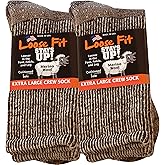 Loose Fit Stays Up Marled Merino Wool Men's and Women's Sock 2 Pack