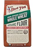 Bob's Red Mill, Organic Flour, Whole Wheat, 5 lb