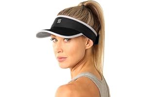 SAAKA Sport Visor for Women. Sweat‑Wicking Visor for Running, Pickleball, Tennis & Golf. Lightweight & Adjustable Fit