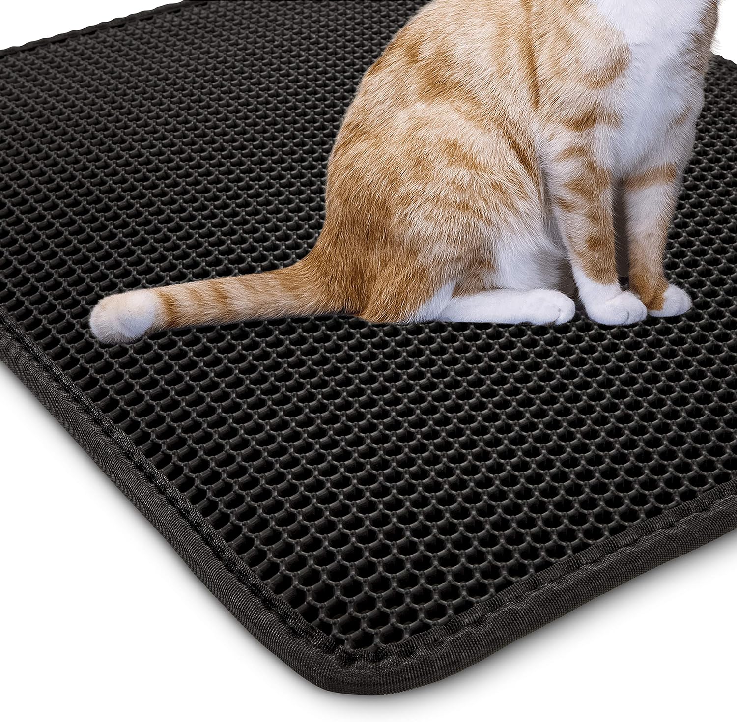 Cat Litter Trapping Mat For Indoor Cats Double Layer Anti Tracking Non