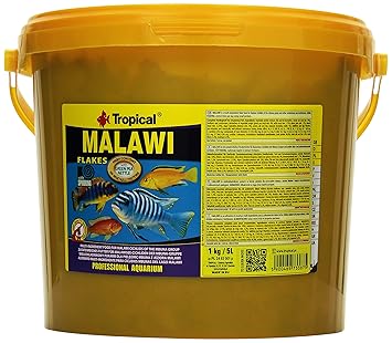 Tropical Malawi Flockenfutter für Malawisee-Cichliden, 1er Pack (1 x 5 l)