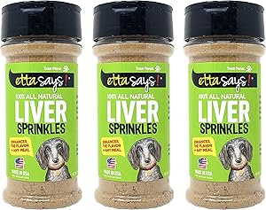 Etta Says Liver Sprinkles 100-Percent All Natural Liver from American Farms, 3-Ounce, 85-Gram