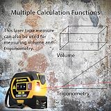 SAFEHITCH 3-in-1 Tape Measure Laser Measure Cross Line Digital LCD 40M 5M view 7