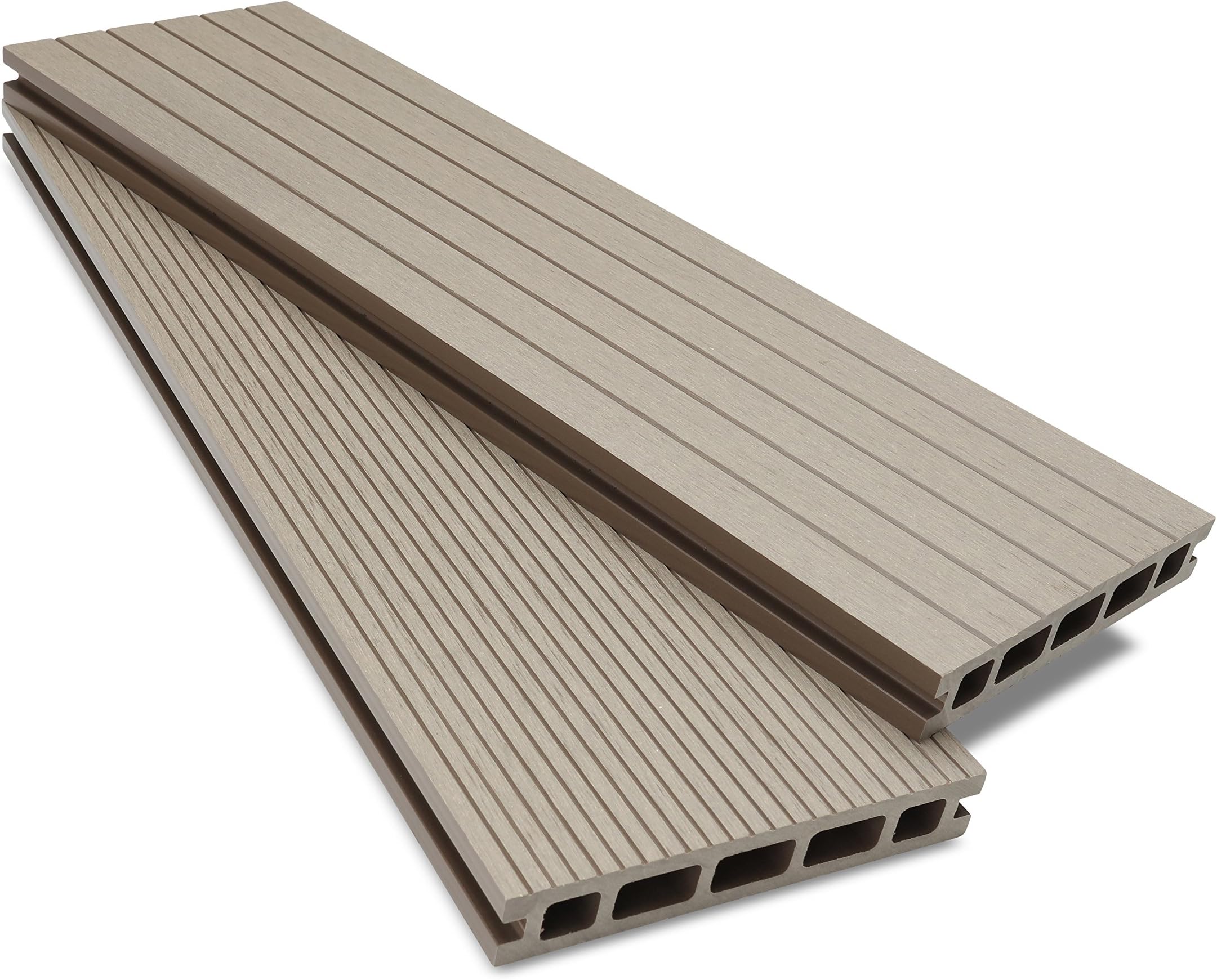 Ecoscape UK Clarity Composite Decking 23sq Metre Pack (incl. fixings and screws) (Ash)