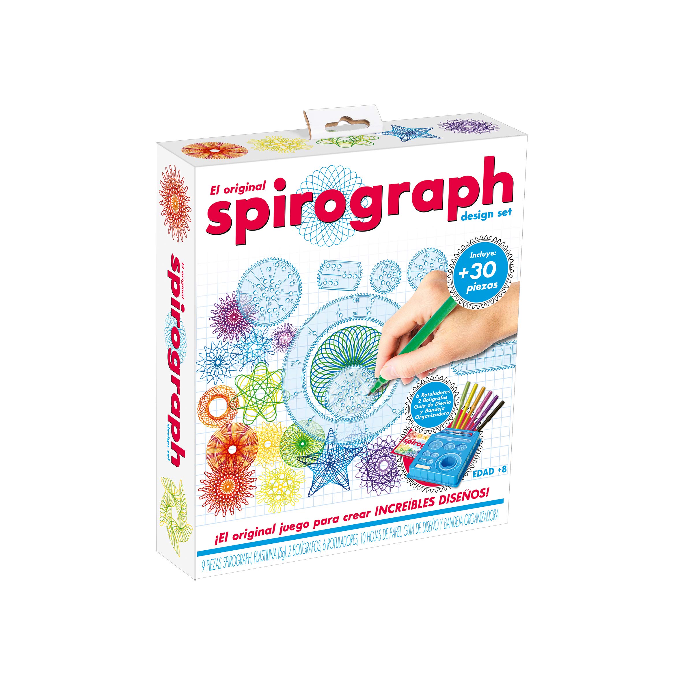 World Brands Spirograph Design Set, Drawing Kit, Crafts, Painting Stencils, Children's Mosaics, Learn to Draw, Gifts for Children, Multicoloured (80978)