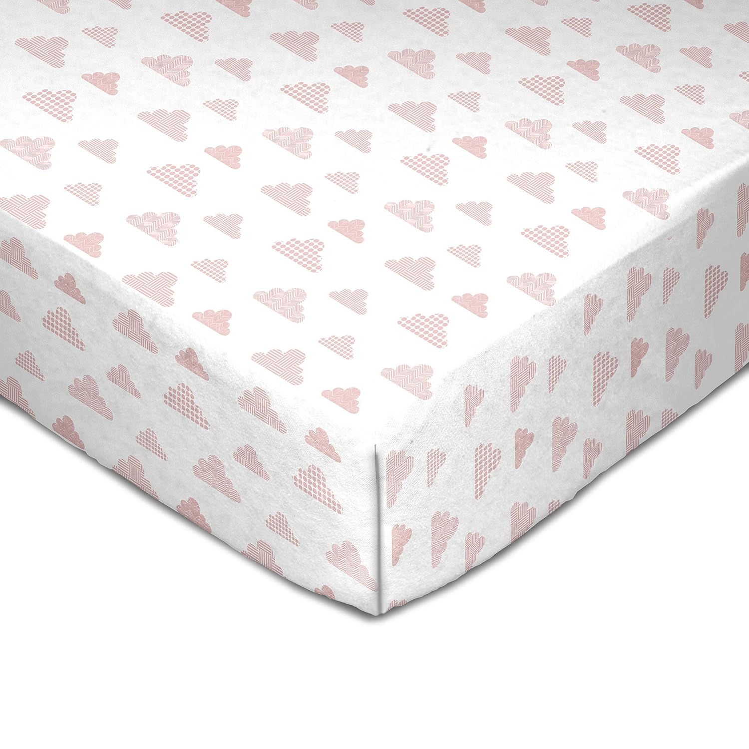 pink muslin crib sheet