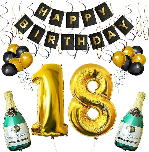 Belle Vous 18 Geburtstag Dekoration Umfasst Aufblasbare