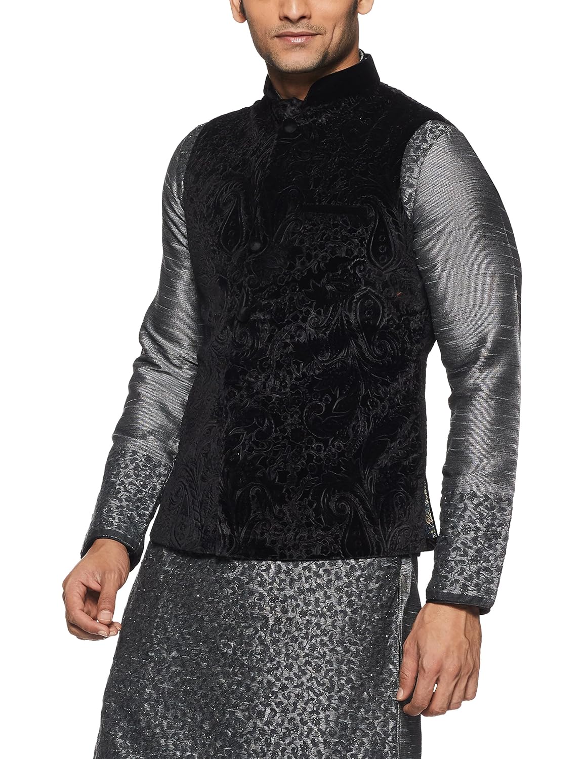 manu men's silk jacket