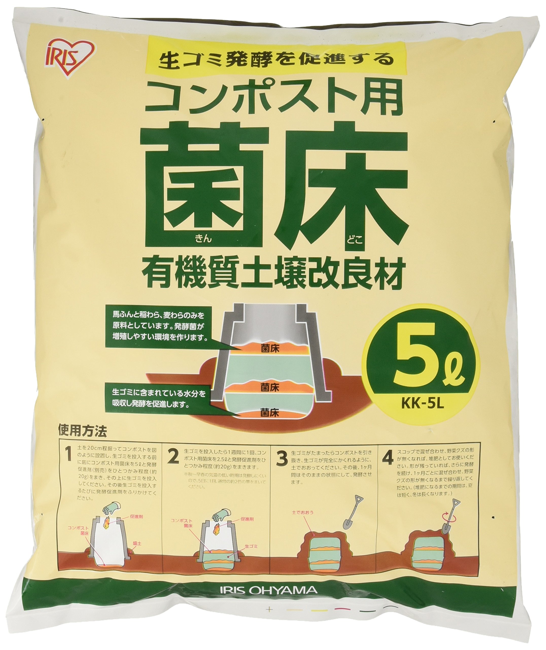 アイリスオーヤマ コンポスト コンポスト用菌床 5L KK-5L商品画像